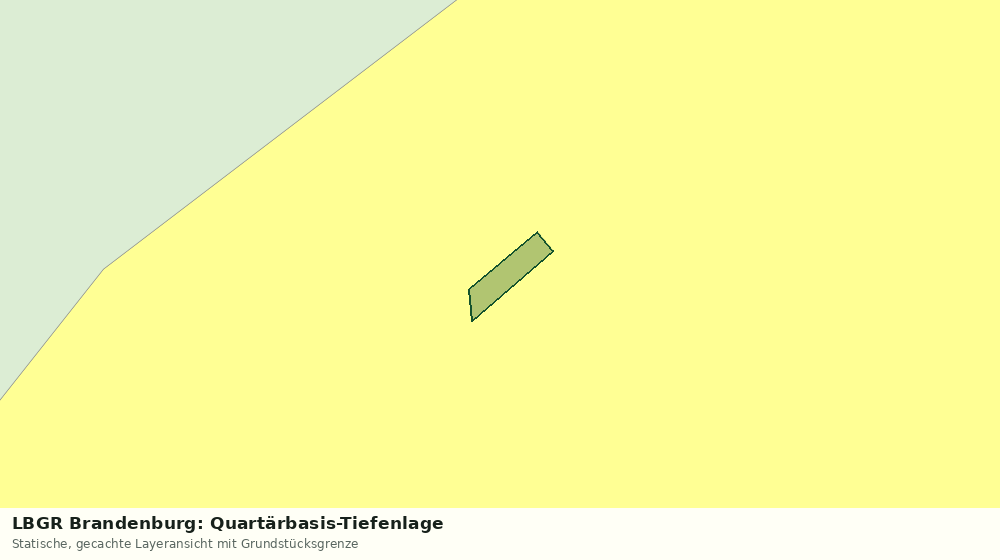 Statische Kartenansicht: LBGR Brandenburg: Quartärbasis-Tiefenlage