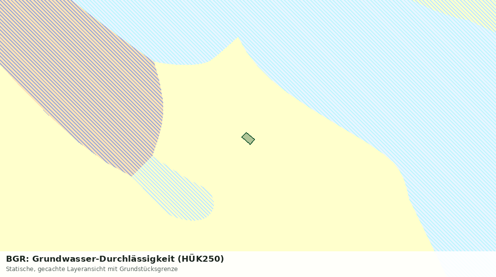 Statische Kartenansicht: BGR: Grundwasser-Durchlässigkeit (HÜK250)