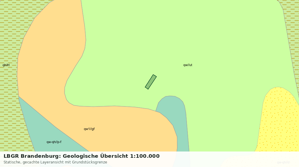 Statische Kartenansicht: LBGR Brandenburg: Geologische Übersicht 1:100.000