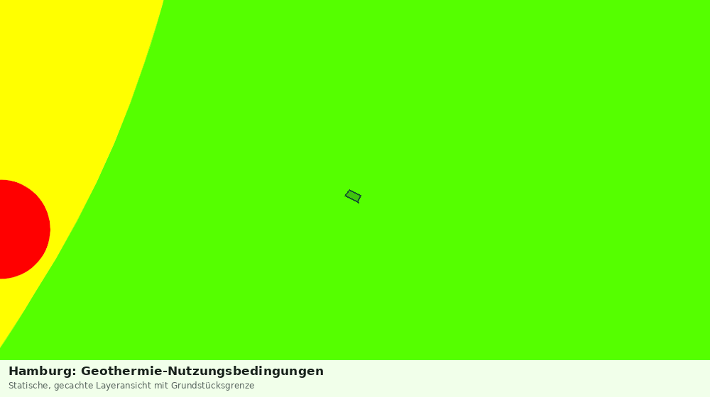 Statische Kartenansicht: Hamburg: Geothermie-Nutzungsbedingungen