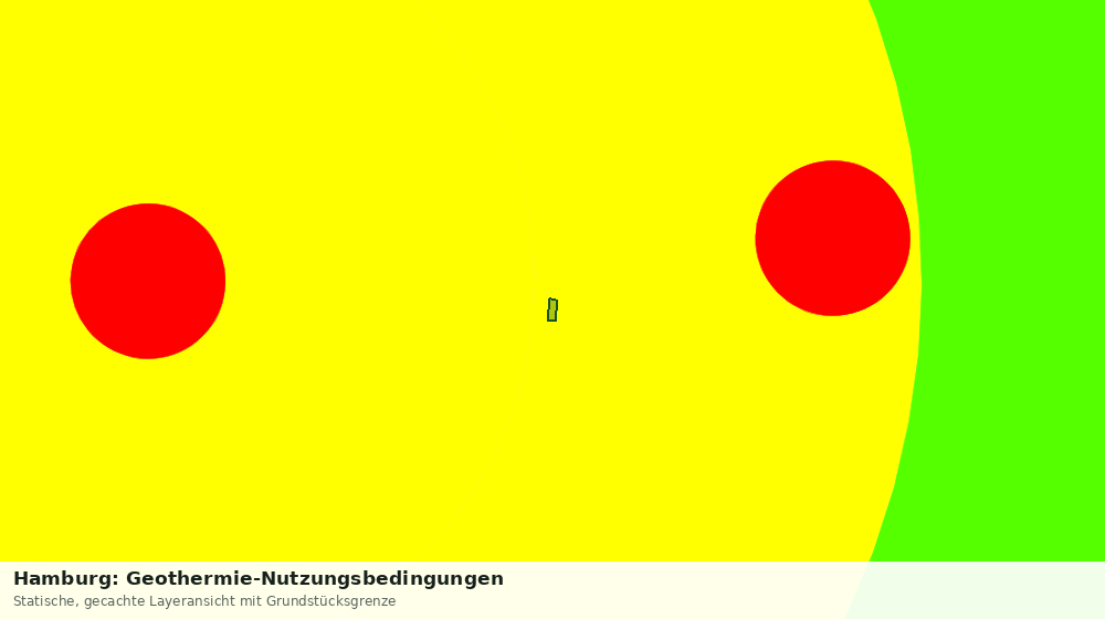 Statische Kartenansicht: Hamburg: Geothermie-Nutzungsbedingungen