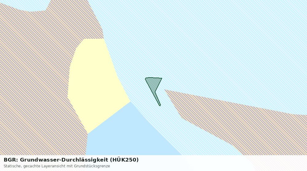 Statische Kartenansicht: BGR: Grundwasser-Durchlässigkeit (HÜK250)