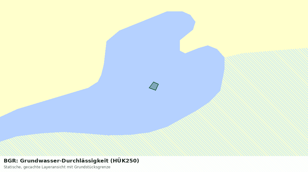 Statische Kartenansicht: BGR: Grundwasser-Durchlässigkeit (HÜK250)
