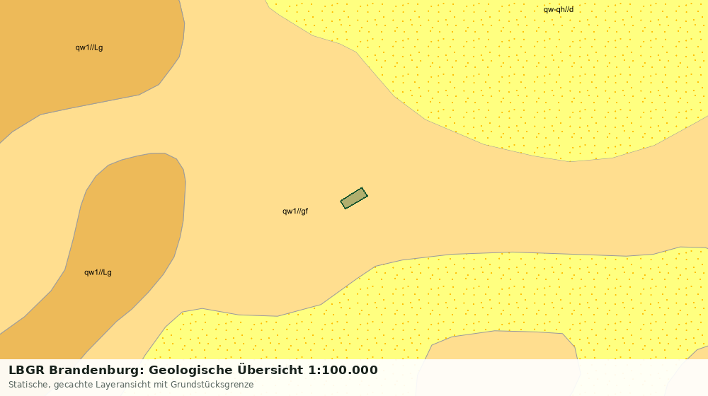Statische Kartenansicht: LBGR Brandenburg: Geologische Übersicht 1:100.000