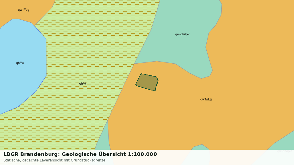 Statische Kartenansicht: LBGR Brandenburg: Geologische Übersicht 1:100.000