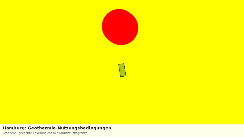 Statische Kartenansicht: Hamburg: Geothermie-Nutzungsbedingungen