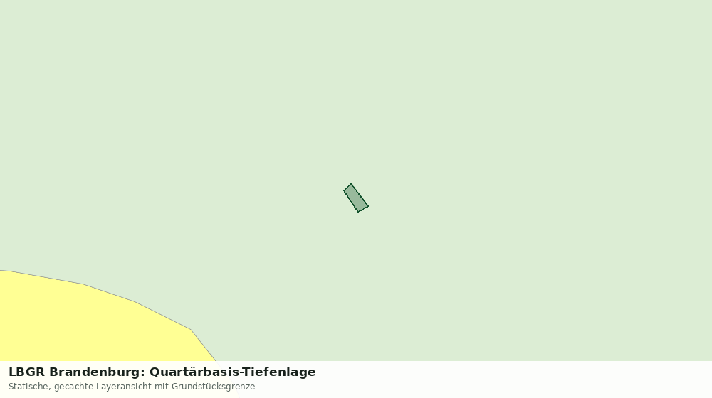 Statische Kartenansicht: LBGR Brandenburg: Quartärbasis-Tiefenlage