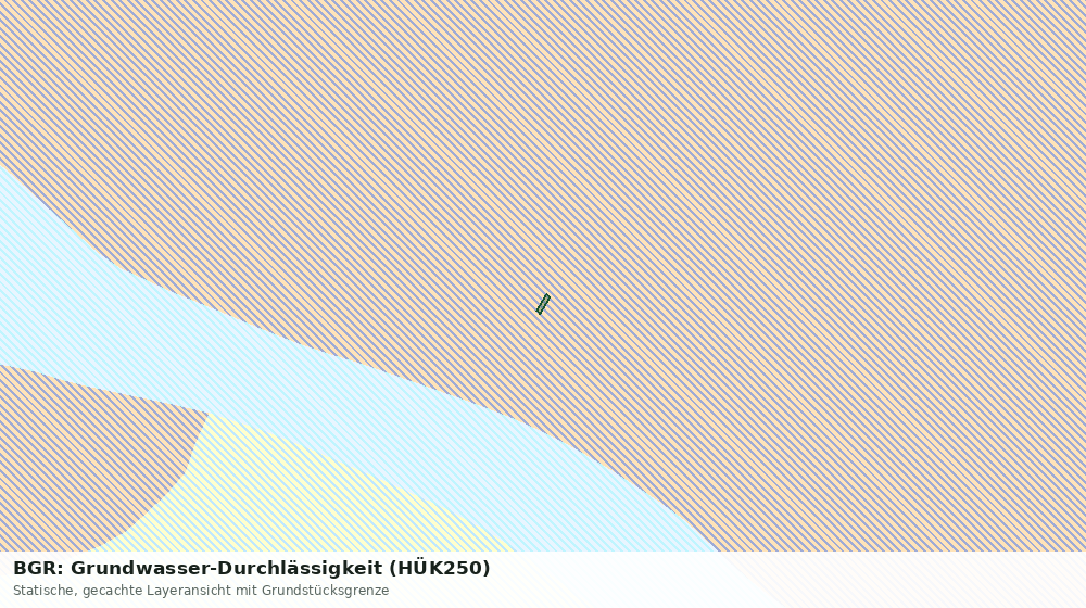 Statische Kartenansicht: BGR: Grundwasser-Durchlässigkeit (HÜK250)