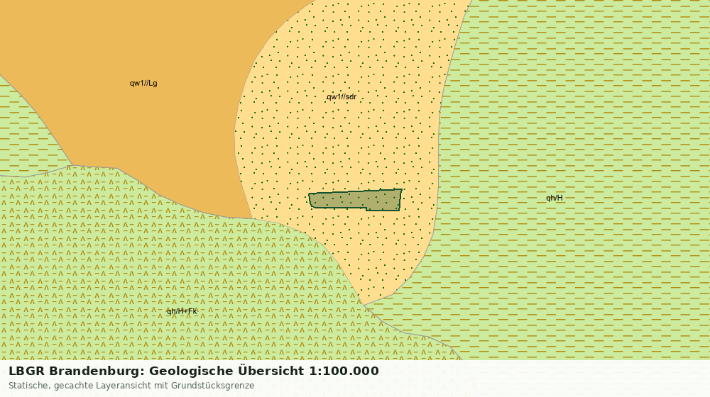 Statische Kartenansicht: LBGR Brandenburg: Geologische Übersicht 1:100.000