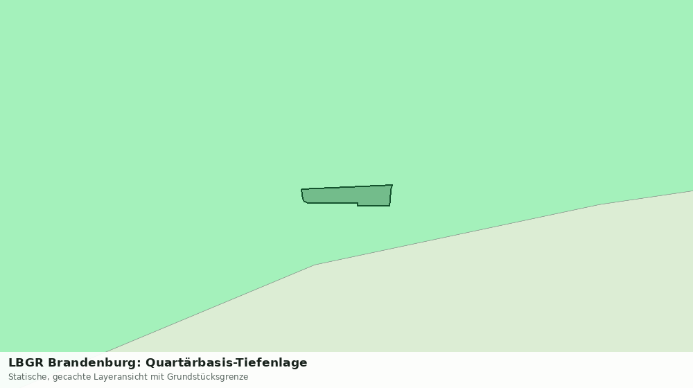 Statische Kartenansicht: LBGR Brandenburg: Quartärbasis-Tiefenlage