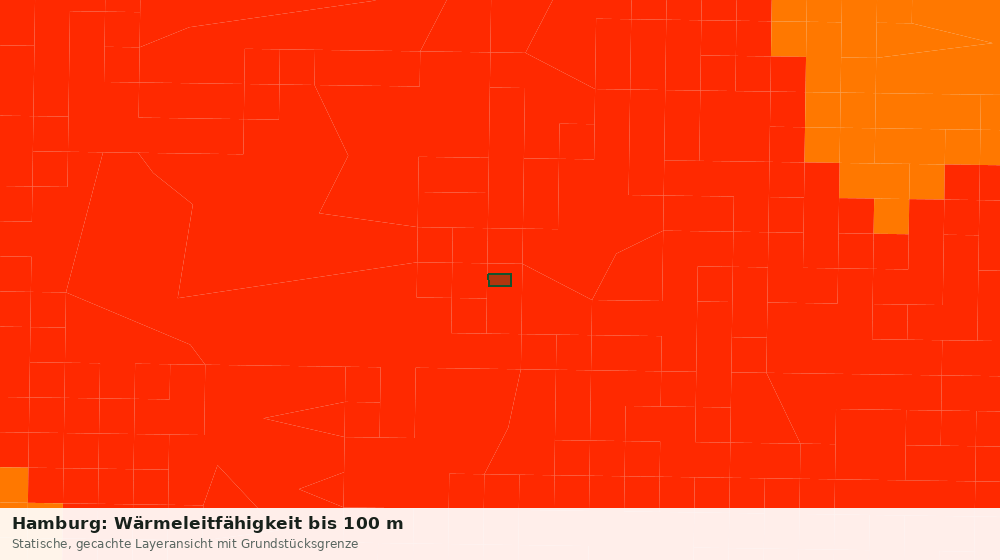 Statische Kartenansicht: Hamburg: Wärmeleitfähigkeit bis 100 m