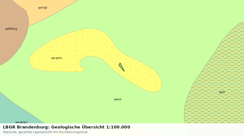 Statische Kartenansicht: LBGR Brandenburg: Geologische Übersicht 1:100.000
