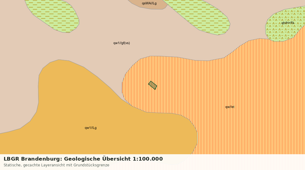 Statische Kartenansicht: LBGR Brandenburg: Geologische Übersicht 1:100.000