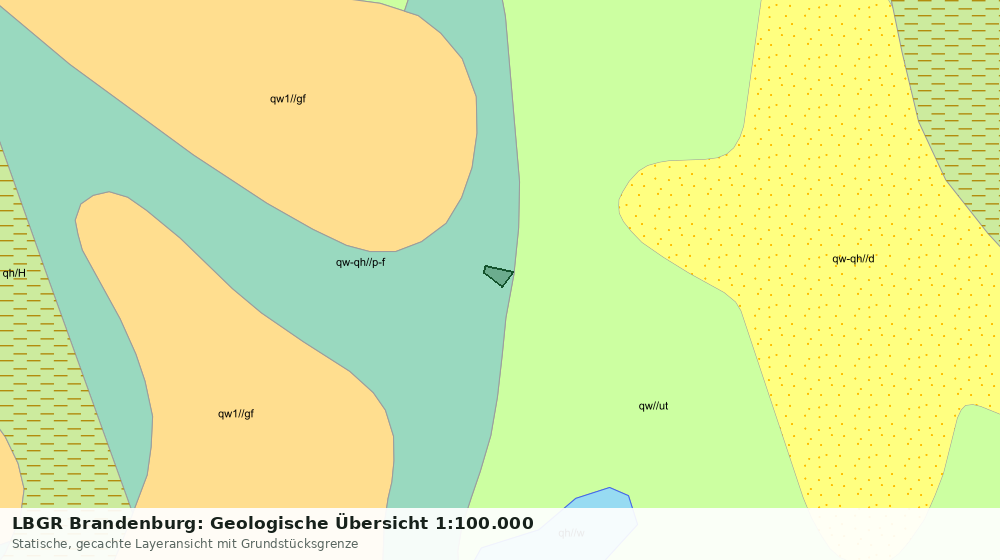 Statische Kartenansicht: LBGR Brandenburg: Geologische Übersicht 1:100.000