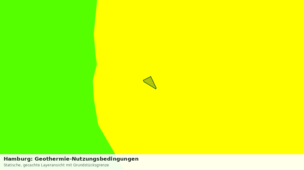 Statische Kartenansicht: Hamburg: Geothermie-Nutzungsbedingungen