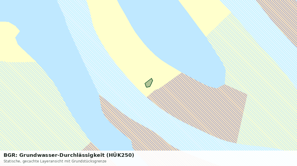 Statische Kartenansicht: BGR: Grundwasser-Durchlässigkeit (HÜK250)