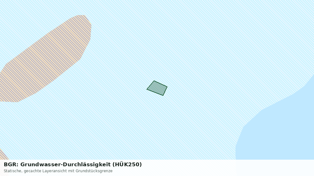 Statische Kartenansicht: BGR: Grundwasser-Durchlässigkeit (HÜK250)