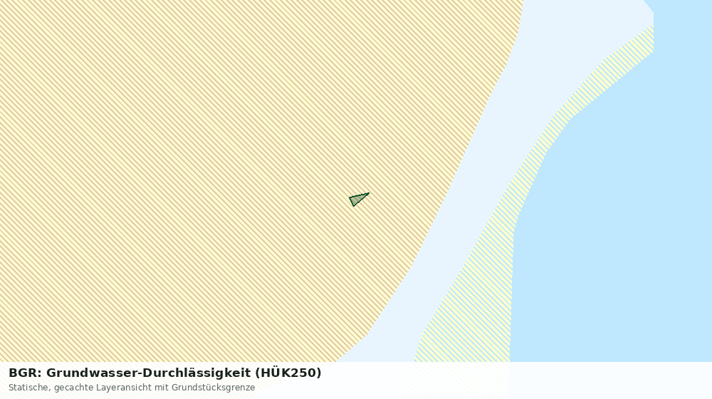 Statische Kartenansicht: BGR: Grundwasser-Durchlässigkeit (HÜK250)