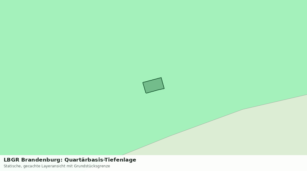 Statische Kartenansicht: LBGR Brandenburg: Quartärbasis-Tiefenlage