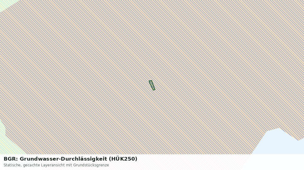 Statische Kartenansicht: BGR: Grundwasser-Durchlässigkeit (HÜK250)