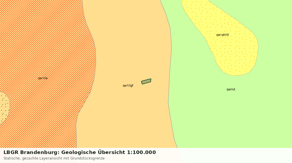 Statische Kartenansicht: LBGR Brandenburg: Geologische Übersicht 1:100.000