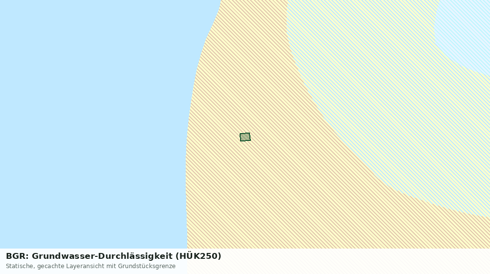 Statische Kartenansicht: BGR: Grundwasser-Durchlässigkeit (HÜK250)