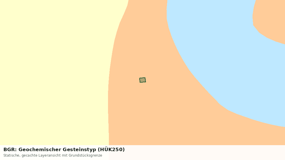 Statische Kartenansicht: BGR: Geochemischer Gesteinstyp (HÜK250)