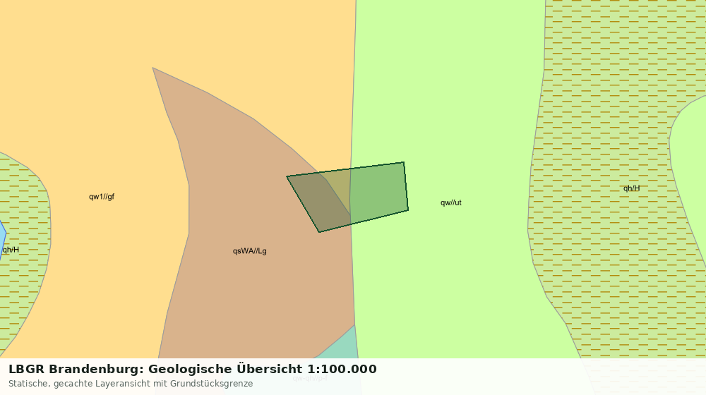 Statische Kartenansicht: LBGR Brandenburg: Geologische Übersicht 1:100.000