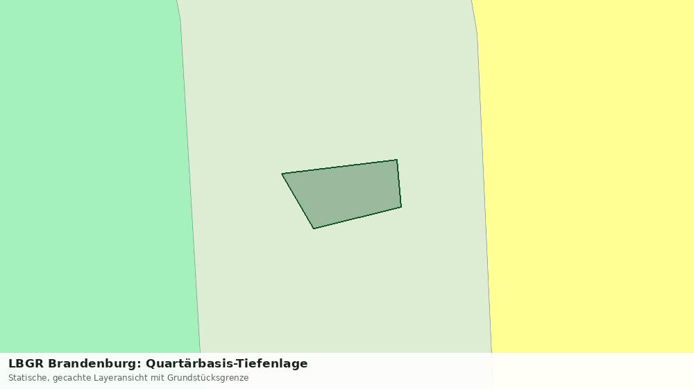 Statische Kartenansicht: LBGR Brandenburg: Quartärbasis-Tiefenlage