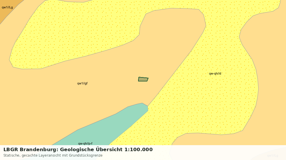 Statische Kartenansicht: LBGR Brandenburg: Geologische Übersicht 1:100.000