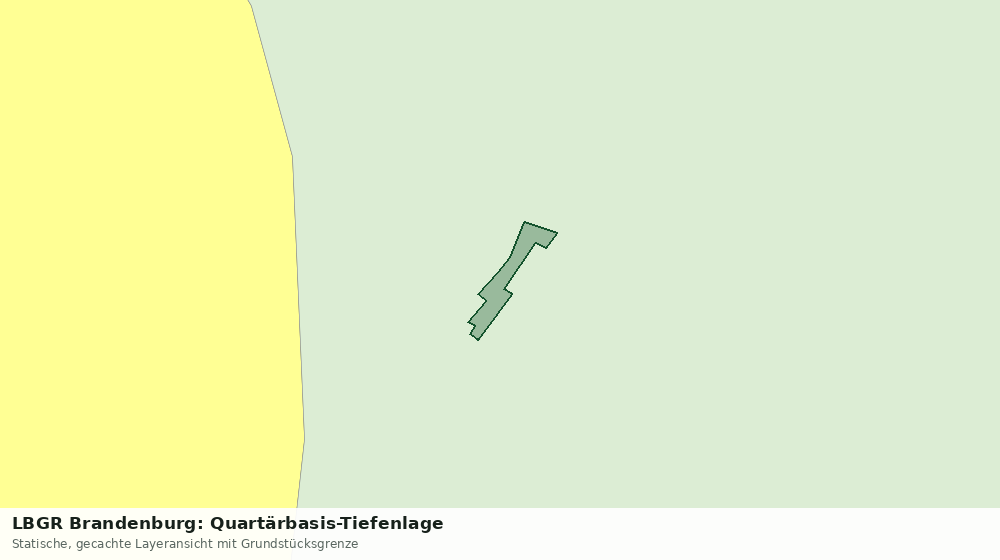 Statische Kartenansicht: LBGR Brandenburg: Quartärbasis-Tiefenlage