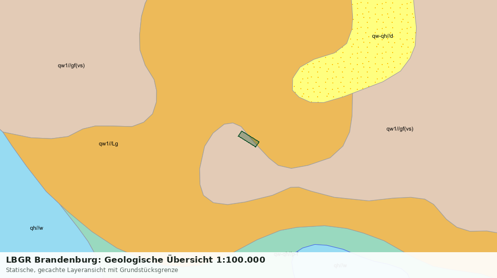 Statische Kartenansicht: LBGR Brandenburg: Geologische Übersicht 1:100.000