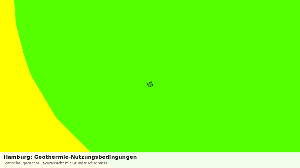 Statische Kartenansicht: Hamburg: Geothermie-Nutzungsbedingungen