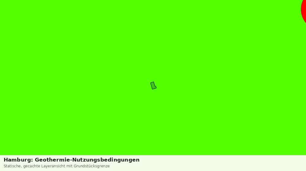 Statische Kartenansicht: Hamburg: Geothermie-Nutzungsbedingungen