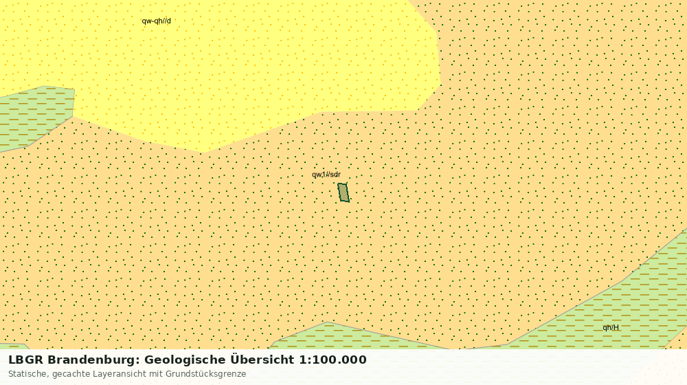 Statische Kartenansicht: LBGR Brandenburg: Geologische Übersicht 1:100.000