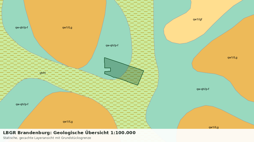 Statische Kartenansicht: LBGR Brandenburg: Geologische Übersicht 1:100.000