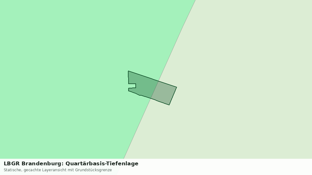 Statische Kartenansicht: LBGR Brandenburg: Quartärbasis-Tiefenlage