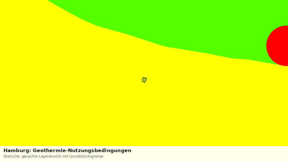 Statische Kartenansicht: Hamburg: Geothermie-Nutzungsbedingungen