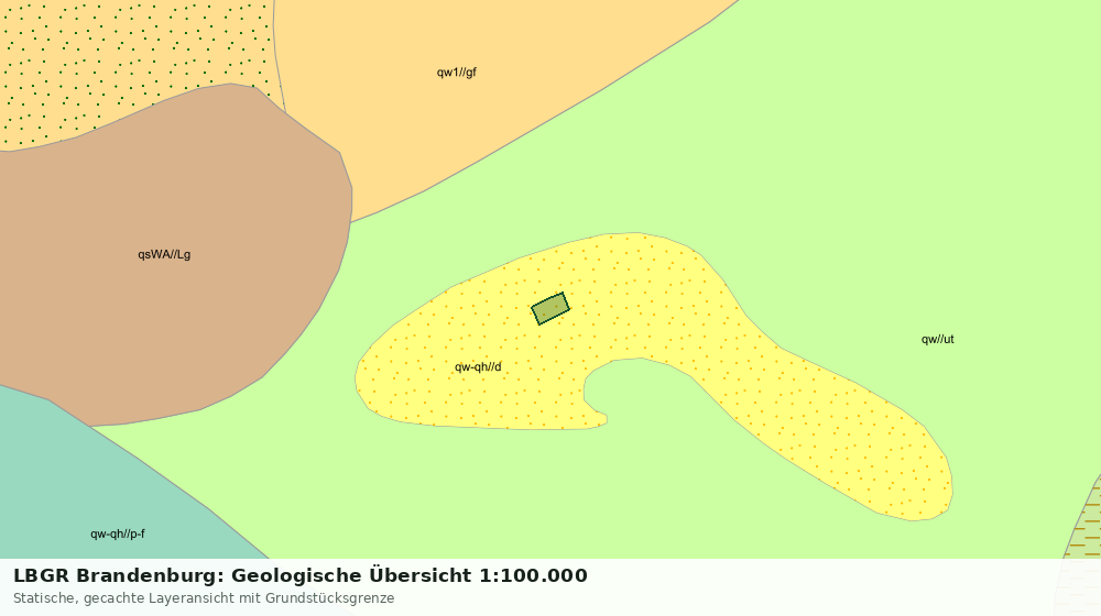 Statische Kartenansicht: LBGR Brandenburg: Geologische Übersicht 1:100.000