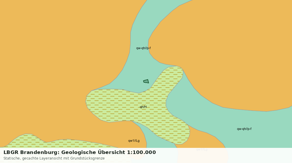 Statische Kartenansicht: LBGR Brandenburg: Geologische Übersicht 1:100.000