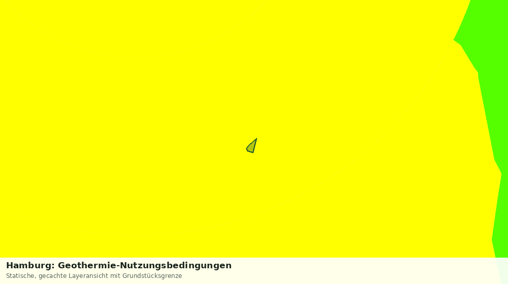 Statische Kartenansicht: Hamburg: Geothermie-Nutzungsbedingungen