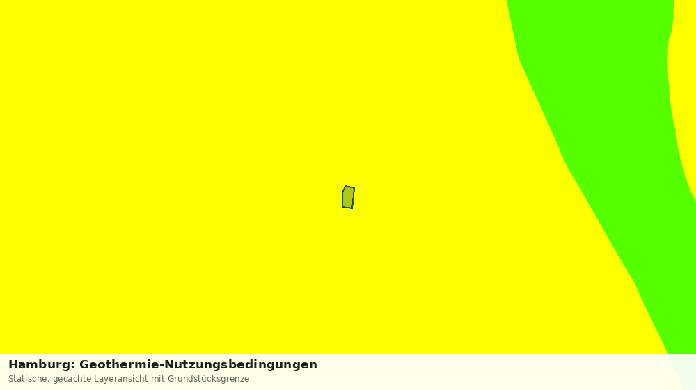 Statische Kartenansicht: Hamburg: Geothermie-Nutzungsbedingungen