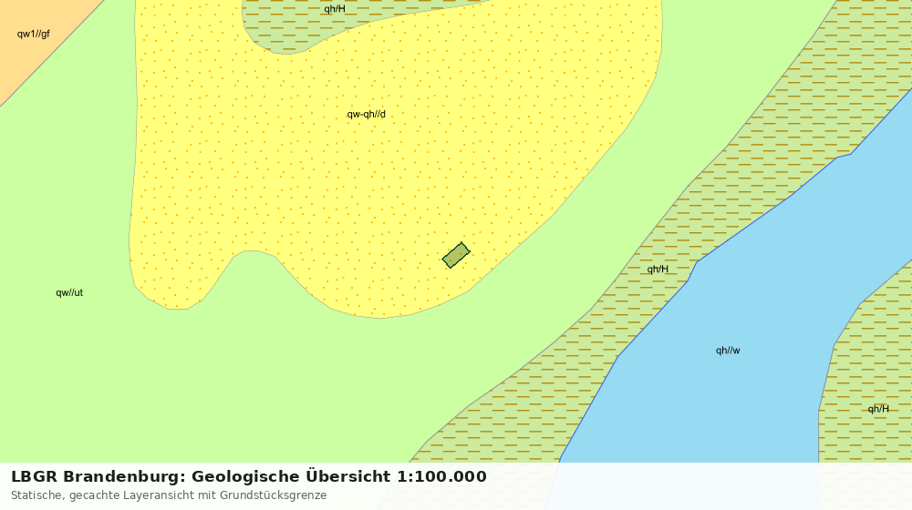 Statische Kartenansicht: LBGR Brandenburg: Geologische Übersicht 1:100.000