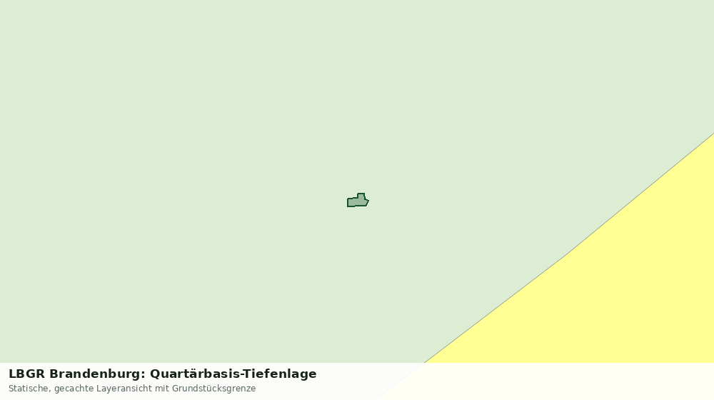 Statische Kartenansicht: LBGR Brandenburg: Quartärbasis-Tiefenlage