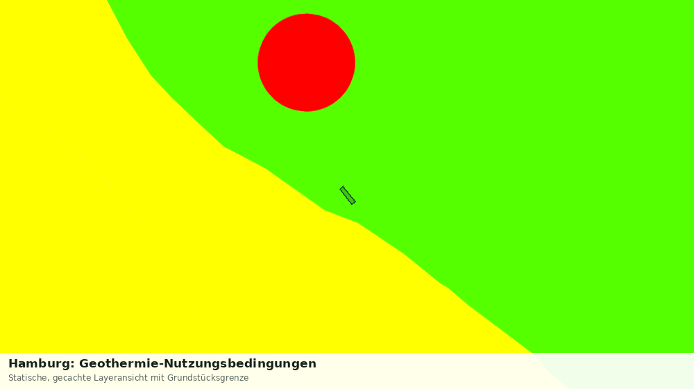 Statische Kartenansicht: Hamburg: Geothermie-Nutzungsbedingungen