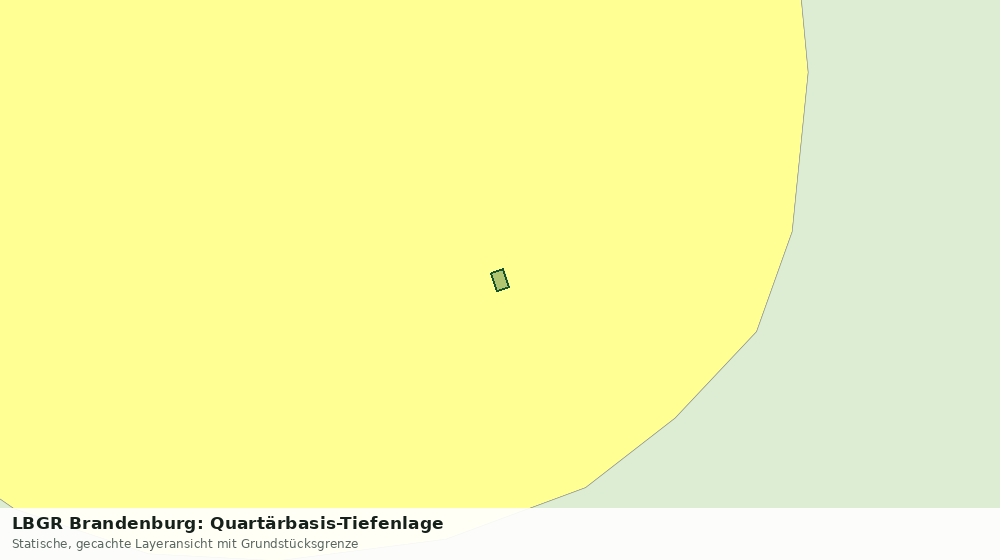 Statische Kartenansicht: LBGR Brandenburg: Quartärbasis-Tiefenlage