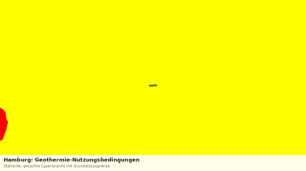 Statische Kartenansicht: Hamburg: Geothermie-Nutzungsbedingungen