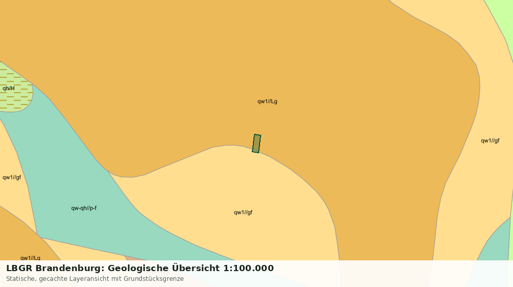 Statische Kartenansicht: LBGR Brandenburg: Geologische Übersicht 1:100.000