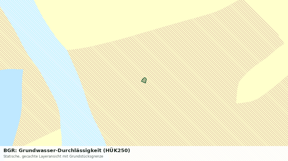 Statische Kartenansicht: BGR: Grundwasser-Durchlässigkeit (HÜK250)