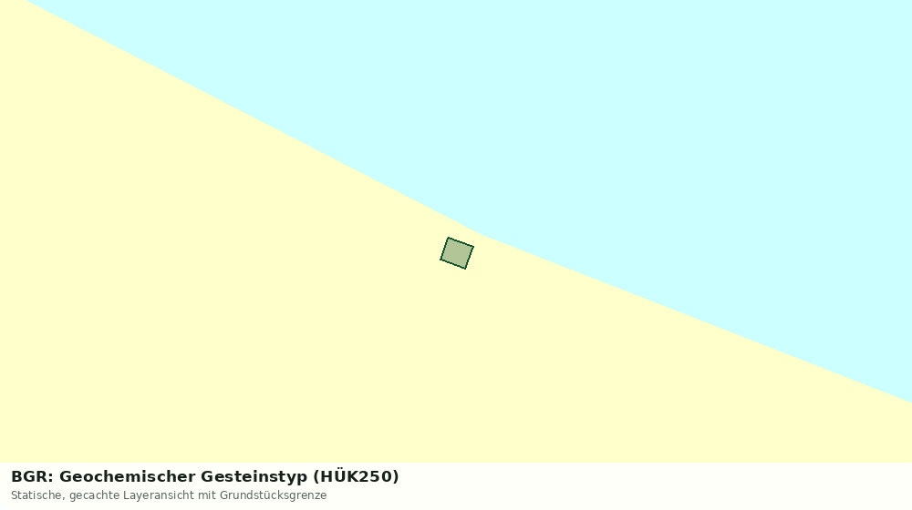 Statische Kartenansicht: BGR: Geochemischer Gesteinstyp (HÜK250)